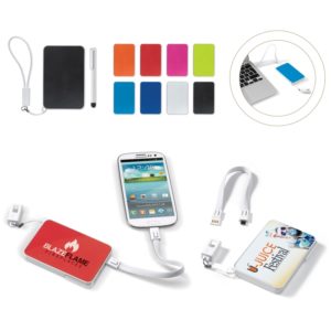 Powerbank 3 en 1 avec stylet