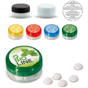 Boite plastique de bonbons