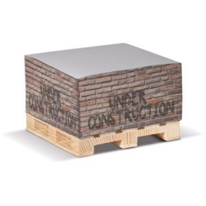 Cube papier sur palette
