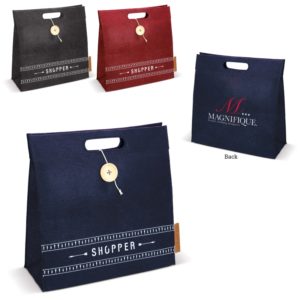 Sac de shopping en feutrine avec bouton