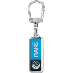 Porte-clés métal rectangulaire