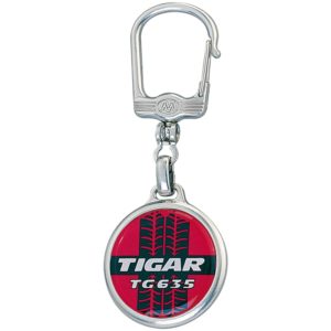 Porte-clés métal rond