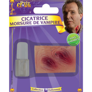Cicatrice avec colle (3 ml) - morsures de vampire