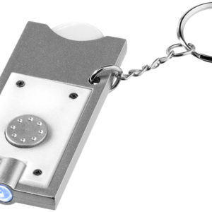 Porte-cl?s avec jeton et lampe-torche Allegro