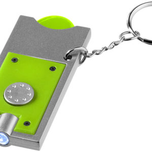 Porte-cl?s avec jeton et lampe-torche Allegro