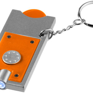 Porte-cl?s avec jeton et lampe-torche Allegro
