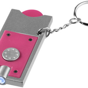 Porte-cl?s avec jeton et lampe-torche Allegro