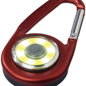 Mousqueton avec lampe COB Eye