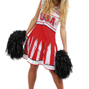 Costume adulte pom pom girl zombie - taille unique