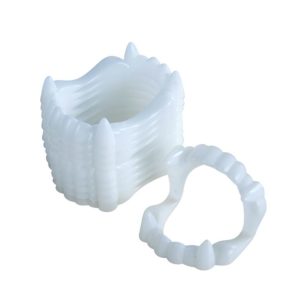 Dentier de vampire - blanc - lot de 10