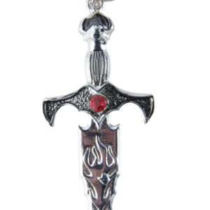 Collier glaive - mÈtal - h. 7 cm