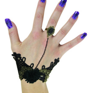 Bracelet gothique avec bague attachÈe
