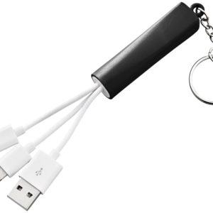 C?ble de chargement 3-en-1 Route avec porte-cl?s