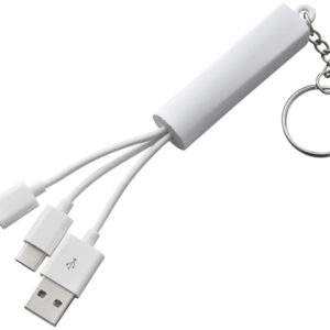 C?ble de chargement 3-en-1 Route avec porte-cl?s