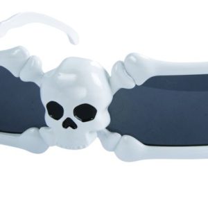 Lunettes plastique - tÍte de mort et os