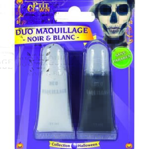 Fard gras - tube blanc 11 ml + tube noir 11 ml