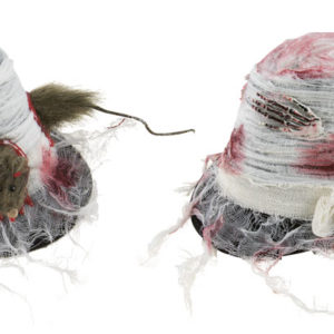 Chapeau tissu adulte - borsalino halloween sanglant - 2 assortis