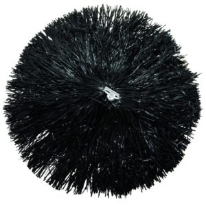 Pom pom plastique - 110 gr - noir