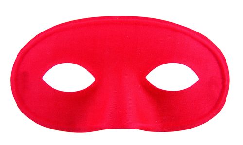 Loup tissu domino - rouge