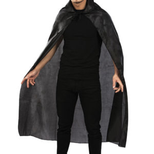 Cape tissu polyester - noir - 1.30 m (+ col)