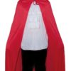 Cape tissu avec capuche - rouge - 1.50 m (+ capuche)