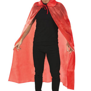 Cape tissu polyester - rouge - 1.30 m (+ col)
