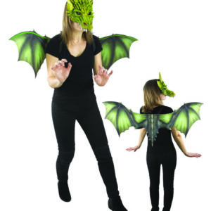 Set de dragon - ailes (40 x 95 cm) + masque