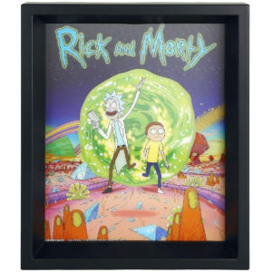 Cadre Rick & Morty Portail Effet Anime 3D