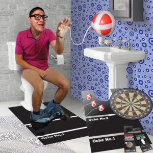 Jeu Cible pour Toilettes avec Balles Velcro