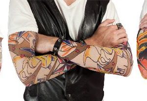 Manche faux tatouage - 42 cm - modËles assortis