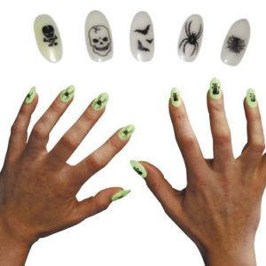 Ongles de sorciËre phosphorescents - modËles assortis