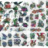 Tatouage petit modËle - grande + petite planche - 3 modËles assortis