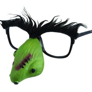 Lunettes plastique - sorciËre avec nez souple et sourcils