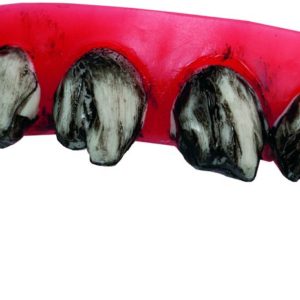 Dentier rigide avec p‚te - dents sales de monstre