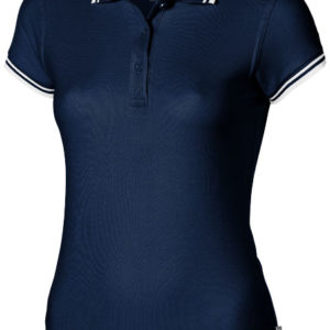 Polo manches courtes avec détail rayure pour femmes Deuce