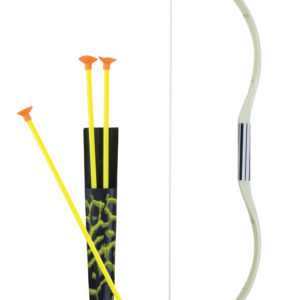 Arc d'indien avec 3 flËches et carquois - 52 cm