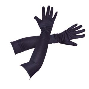Gants longs - 56 cm - noir - la paire