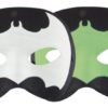 Loup tissu noir avec chauve-souris phospho