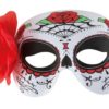 Loup tissu avec fleur Day of the Dead