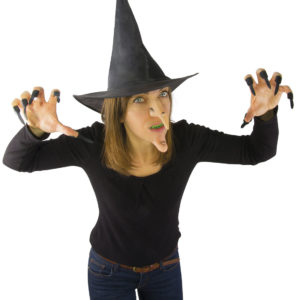 Set de sorciËre - chapeau + menton + nez + dentier + ongles