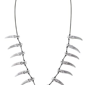 Collier dents de monstre et tÍte de mort - plastique