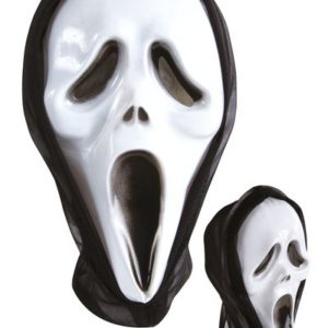 Masque adulte PVC avec cagoule - fantÙme hurlant