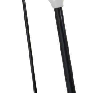 Canne noire de Dandy en plastique - 80 cm