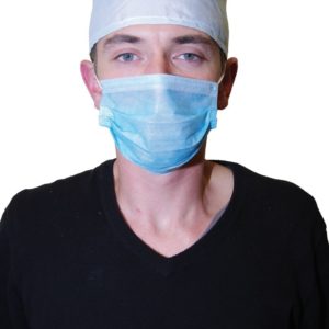 Set de chirurgien - masque + calot - 59 cm