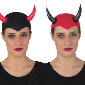 Chapeau feutre diable adulte - 2 assortis