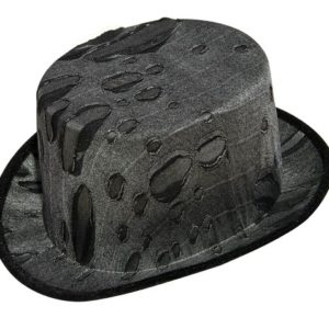 Chapeau tissu adulte - HDF noir tissu gris