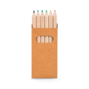 Boîte avec 6 crayons de couleur