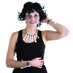 Bijoux "os" - Collier, bracelets et boucles doreilles