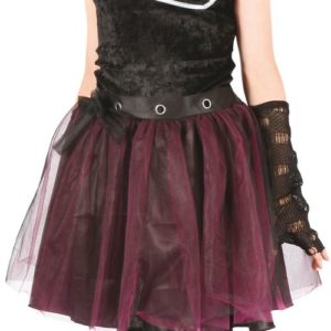 Costume enfant luxe punk fille - M