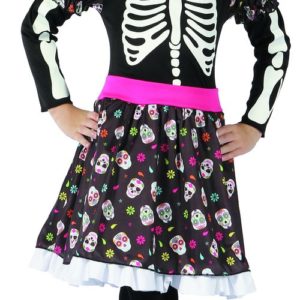 Costume enfant luxe robe Day of the Dead - S